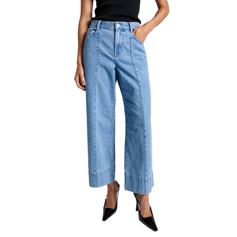 Cue Washed Indigo Cropped Jean image number 0